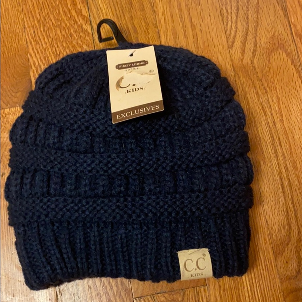CC fleece lined kids beanie